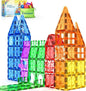 60 PCS Magnetic Building Tiles Kids Toys STEM Magnetic Blocks Sensory Toys Kids Games Magnet Building Toy for Boys and Girls Aged 3+, Kid Brain Development Preschool Kindergarten Toddler Toy