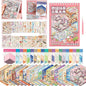 3D Sticker Scene Book,Sticker Therapy for Adults,Include 20 Beautiful House Isometric 3D Space DIY Scene Stickers Book,Cute Art Stickers for Girls