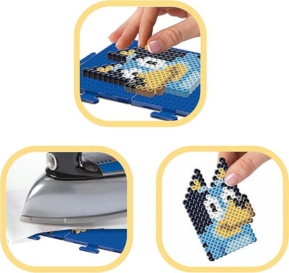 Perler 80-57254 Bluey Fused Bead Craft Activity Kit with 6 Projects, Multicolor, 2004 Pieces