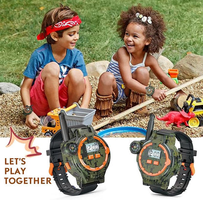Rechargeable Walkie Talkies for Kids Radio Walky Talky with Flashlight Children Outdoor Game Interphone Gifts for Boy and Girl (4)
