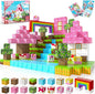 Magnetic Blocks - 100PCS Building Blocks Unicorn Cubes - Toys for Montessori Toddler Christmas Birthday Gifts - STEM Sensory Toys for 3 4 9 10 Year Old Girl