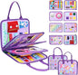 Busy Board Montessori Toys for Toddlers 1-3, Birthday Gifts for 1 2 3 4 Year Old Girl, Autism Sensory Travel Toy, Educational Activity Book Board for Learning Fine Motor Skills Toys, Purple