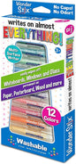 Wonder Stix Pastel Colors Dustless Chalk Crayon 12 pack