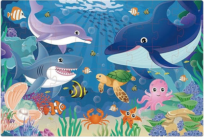 Underwater Floor Puzzle for Kids 3-5: 48 Large Pieces for Children Ages 4-8 - Learning & Eductional Jigsaw Puzzle for Toddler's Gift & Family Activities