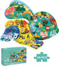 Floor Puzzles for Kids Ages 3-5, 4-6, Big Pieces Jumbo Puzzles Colorful Animal Shaped Puzzle Learning Educational Toys Games Gifts for Children(Rabbit-45 Pieces)