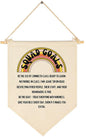 Squad Goals-Funny Class Rules Banner -Teen Slang Flag-Middle Junior High School Classroom Decor-Canvas Hanging Pennant Flag Banner Wall Sign Decor-Door Sign