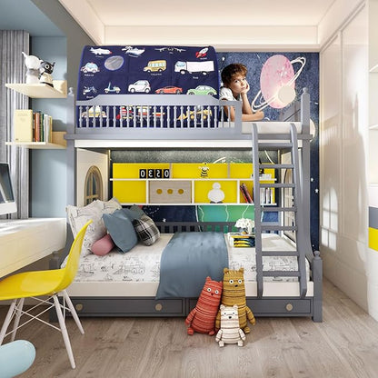 Kids Bed Tent Twin Beds - Zoos and Cars Wonder Play Tents Boys Girls Ventilated Indoor Play Tent Children Promotes Independent Play, Stimulates Imagination Set-Up Playhouse (Car)