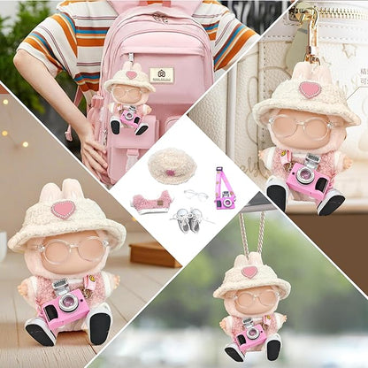 17cm Doll Clothes, Outfits 5 Set for Dolls , Exquisite Accessories for Doll, Cute Clothes for Dolls Dress up Unique Style (Pink 5pc)