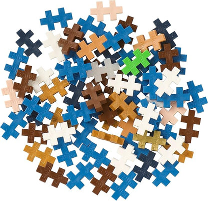 Plus Plus 3D Puzzle Cryptid Construction Building Block Set, Fun Fantasy Figures Stem Toys for Kids, 70 Interlocking Pieces - Wizard Mini Maker Tube