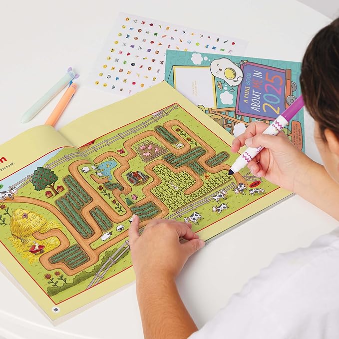 Highlights My First Puzzle Fun 2025 Puzzle Books for Kids Ages 3-6, 4-Book Set of Matching, Mazes, Spot-The-Differences, and More Travel-Friendly Screen Free Brain-Boosting Activities
