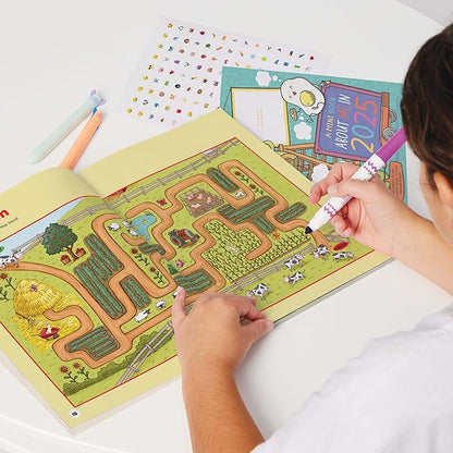 Highlights My First Puzzle Fun 2025 Puzzle Books for Kids Ages 3-6, 4-Book Set of Matching, Mazes, Spot-The-Differences, and More Travel-Friendly Screen Free Brain-Boosting Activities