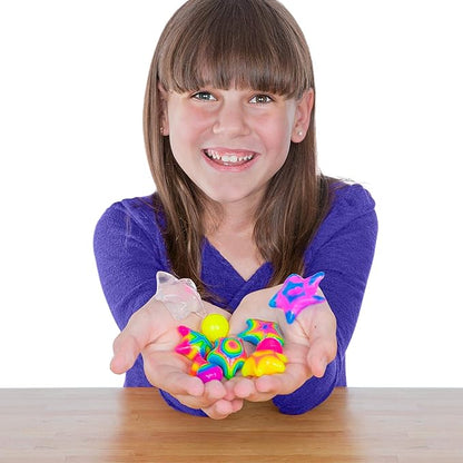 Steve Spangler Science Shape Gel Deluxe Kit – Hands-On Science Kit for Kids to Learn About Polymers, DIY Slime Kit for Classroom and Home Learning – STEM Activity for Ages 6+