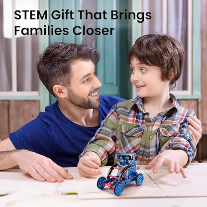 Sillbird Solar Robot Building Kit STEM Gift for Boys Aged 8-12, 12-in-1 DIY Science Educational Robotic Toys for Kids Teens Birthday, Powered by The Sun with 190 Pieces