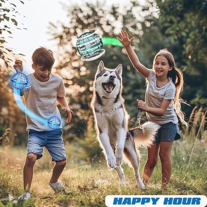 2025 Flying Orb Ball - AI Cool Novelty Birthday Gift Galaxy Boomerang Hand Drone Magic Floating Orbit Hover Mini Outdoor Fidget Toy for Boys Girls Teens Kids, Green