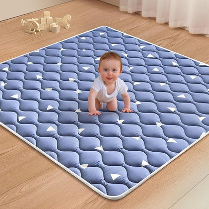 Premium Foam Baby Play Mat for Floor, 50x50 Playpen Mat, Thicken One-Piece Crawling Mat, Non-Slip Cushioned Baby Playmats for Infants, Babies, Toddlers, Play & Tummy Time