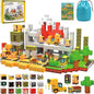 138PCS 0.8In/2CM Magnetic Blocks, Constructions -Themed Magnet Cubes Building Block Toy for Kids 3+, Christmas & Birthday Gifts