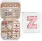 Parima Travel Jewelry Case - Small Jewelry Organizer Box, Mini Travel Case - Letter Z, White