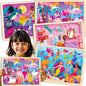 QUOKKA 4SET Puzzles for Kids Ages 4-6 - 24 Pcs Wooden Toddler Puzzles Ages 3-5 - Mermaids, Princesses, Unicorns Learning Games for Boys and Girls 4-8 Year Olds