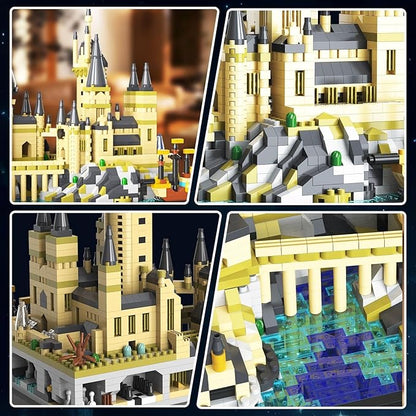 Magic Castle Micro Mini Building Set, 2743 Pcs Magic House Model Building Toys, STEM Creative Magic World Office and Home Decor Bricks Kits, Christmas Birthday Gift for Adults Teens Kids 14+