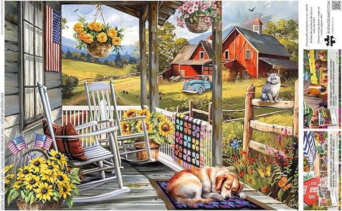 Buffalo Games - Tom Wood - Mr. Grumpy Grey - 500 Piece Jigsaw Puzzle for Adults - Challenging Puzzle Perfect for Game Nights - Finished Size is 21.25 x 15.00