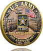 250th Anniversary Army Challenge Coin Commemorative Coin Tribute to The U.S. Army’s 250th Anniversary Collectible Challenge Coin for Veterans, Active Duty Members, and Patriots (C)