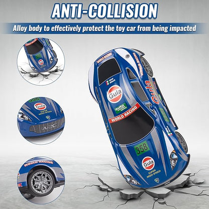 Race Toy Cars for Toddler Boys Girls 7 Inch Friction Powered Trucks for Kids Ages 3 4 5 6 7 8 Years Old Stocking Stuffers for Kids - 6Pack