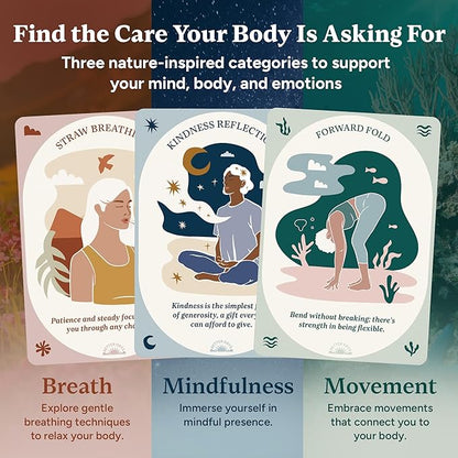 Better Days Somatic Therapy Exercises – 60 Techniques to Soothe Stress, Reconnect with Your Body, and Find Comfort – 3.5” x 5” Cards and Guidebook – Breathwork, Mindfulness, and Gentle Movements