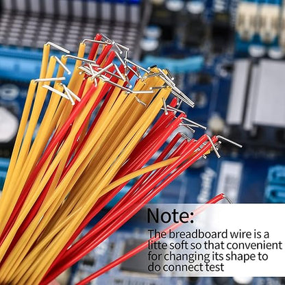 2-125 mm Breadboard Jumper Wire Kits, PCB Circuit Boards Jumper Wire Cables Assortment Kits with 14 Different Lengths, for Breadboard Prototyping Solder Circuits (840Pcs)