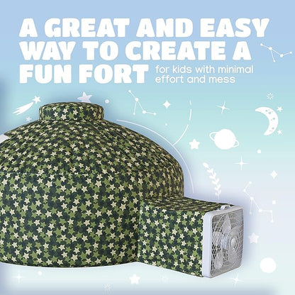 Skywin Air Tent Fort Playhouse for Kids - Inflatable Kids Fort Sets Up and Stores Away in Seconds (Fan NOT Included) (Camo)