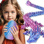 Large Dragon Eggs with Dragon Inside, 3D Printed Surprise Funny Gifts for Kids, Articulated Dragon Fidget Toys for Adults, Executive Desk Toys Office Room Décor (Gradient Light Purple-Red)