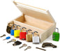 Woodtoe 8 PCS Montessori Lock and Key Toy, Montessori Toys for 3 4 5 Year Old, Kids Tool Set, Montessori Materials Preschool Learning Sensory Toy, Fine Motor Skills, STEM Toys for Toddlers Kids