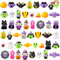 JOYIN 48 Pcs Halloween Mochi Squishy Toys Bulk, Halloween Toys for Halloween Party Favors Decoration, Trick or Treats Sensory Stress Relief Toy, Classroom Prizes Goodie Bag Filler Kids Gift