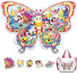 ELX 52 Piece Butterfly Jigsaw Puzzle for Kids 3+, Large Floor Puzzle for Preschool Learning with Storage Bag, Educational Toy Gift Birthday and Christmas for Boys Girls