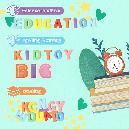 Alphabet Puzzle Wooden Puzzles for Toddlers Alphabet Learning Puzzles Toys with Wood Letters Montessori Wooden ABC Learning Toys for Toddlers 1-5 | Preschool Educational Gift for Kids