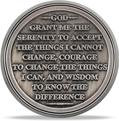 Hope Eagle Sobriety Coin Celebrating Recovery and Personal Growth with AA HA Chips and Medallions for Alcoholics Anonymous Ideal Sobriety Gifts for Women and Men