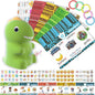 HOMESTEC Talking Phonics Flash Cards with Dino Reader Pen, Learn to Read for Kids Ages 3-6, Ideal for Kindergarten Reading Games, Homeschool, Speech Therapy, and Learning Activities Use