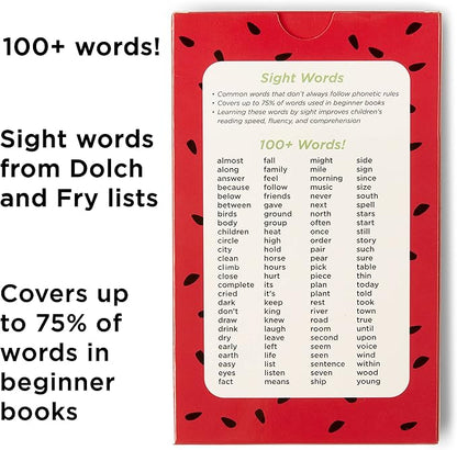 Think Tank Scholar 2nd Grade Sight Words Flash Cards (Second Grade) Pack - 100+ Dolch & Fry High Freqency Flashcards - Learn to Read, Learning for Kids Ages 6,7,8,9 Homeschool/Classroom/Remote