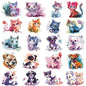 Watercolor Puppy and Kitten Temporary Tattoos for Kids, 10 Sheets Cute Watercolor Dog Cat Pet Tattoos Birthday Party Supplies Gifts Decoration