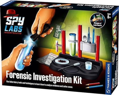 Thames & Kosmos Spy Labs Inc: Forensic Investigation Kit Includes Large Lab Setup to Collect & Analyze Evidence & Clues | Explore The Science of Detective Work | for Young Investigators