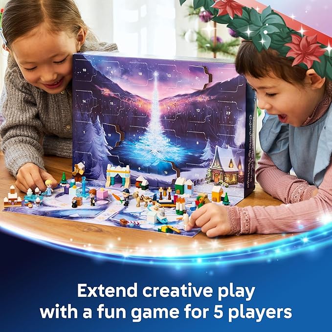LEGO Disney Frozen Advent Calendar 2025 Kids Toy - Holiday Countdown Playset for Boys & Girls, Ages 5+ - Ana & Elsa Minidolls & Buildable Surprises - Disney Princess Gift for Christmas - 43273
