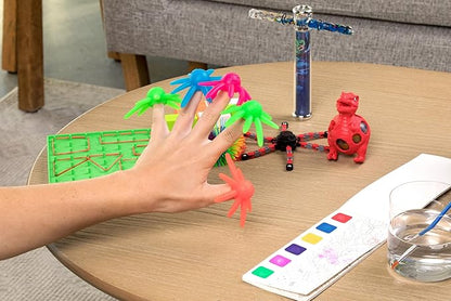Travel Essentials for Kids – Bundle of Various Toys and Activities for Airplanes, Road Trips or Quiet Time – Sensory Toys and Travel Games for Boys & Girls -Toys ONLY- (Red)