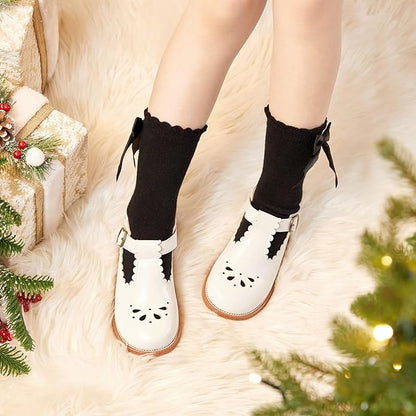 Felix & Flora Toddler Little Girl Mary Jane Dress Shoes - Ballet Flats for Girl Party School Shoes