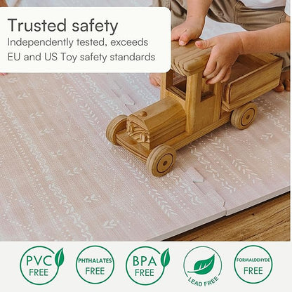 Lillefolk Baby Play Mat for Floor – 6x6ft Dusk | Soft Non Toxic Premium EVA Foam Tiles for Tummy Time, Crawling & Playroom – Waterproof Interlocking Floor Mat for Babies & Toddlers (9 Tiles)