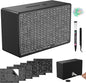 Wooden Money Saving Box, Cash Vault Savings Box for $10000 $5000 $3000 $1000 $800 $500 Target Money Saving Challenge, Reusable Money Box with Counter, Dry Erase Pen/Savings Trackers/Rubber Band-Black