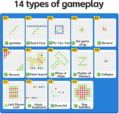 Kids Smart Chess Board Games ,Built-in 14 Strategy Handheld Puzzle Game,Portable Travel Games for Kids Ages 6-12 and up, Toys Gift Idea for Kids and Adults, Birthday Gifts for Boys Girls