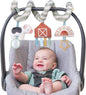 Itzy Ritzy Spiral Car Seat & Stroller Activity Toy - Stroller & Car Seat Toys for Ages 0 Months and Up - Hanging Toys Include Dangling Ring, Mirror and Textured Ribbons (Farm)