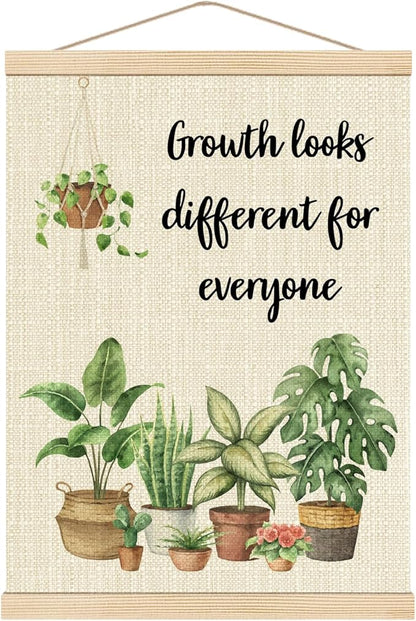 Boat Wades Mental Health Poster Hanger Frame For Therapy Counseling Office,Motivational Inspirational Wooden Poster Hangers 12x16 Inch,Positive Affirmations Classroom Nursery Wall Art Decor