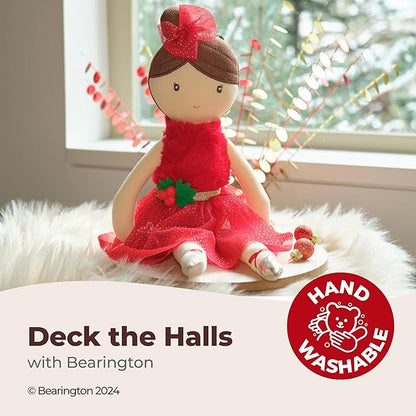 Bearington Evie Christmas Ballerina, 16.5 Inch Ballerina Doll, Ideal Christmas Doll Gift for Toddlers, Kids & Teens, for Ages 3-14