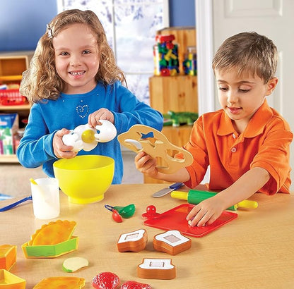 Learning Resources Pretend & Play Bakery Set - 31 Pieces, Ages 3+ Pretend Play Toys for Toddlers, Bakery Toys, Preschool Learning Toys, Kitchen Play Toys for Kids