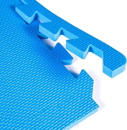 FlooringInc's Rainbow & Natural Harmony Playmat - Kid Safe Foam Floor Tiles with Removable Edges - 2'x2', 1/2" Thick (Rainbow, 6 Tile Pack)